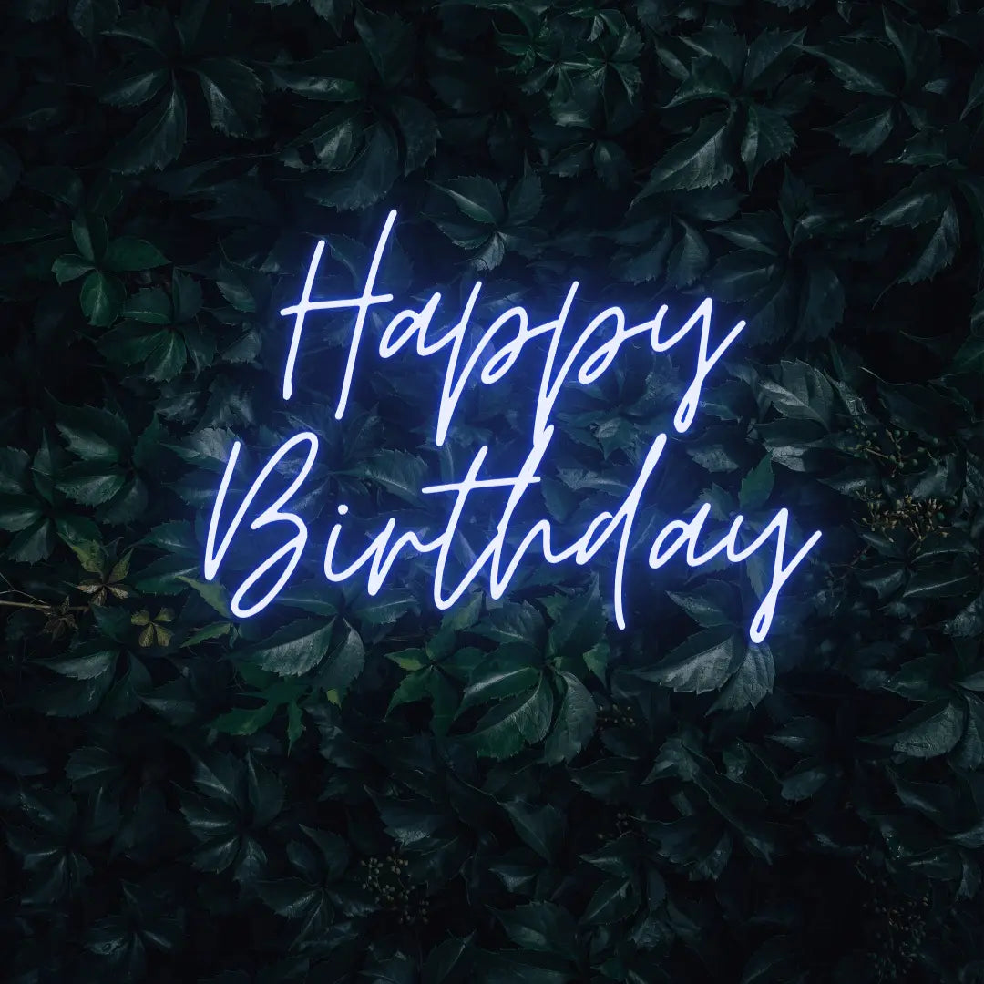 Happy Birthday LED Neon Light Sign - Neon Lanes