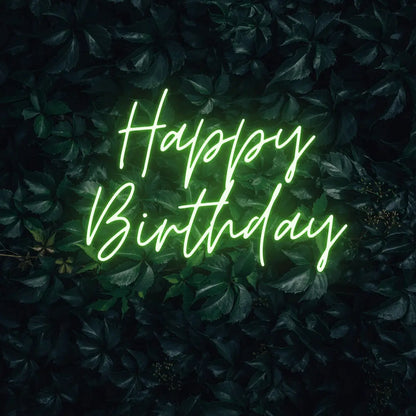 Happy Birthday LED Neon Light Sign - Neon Lanes