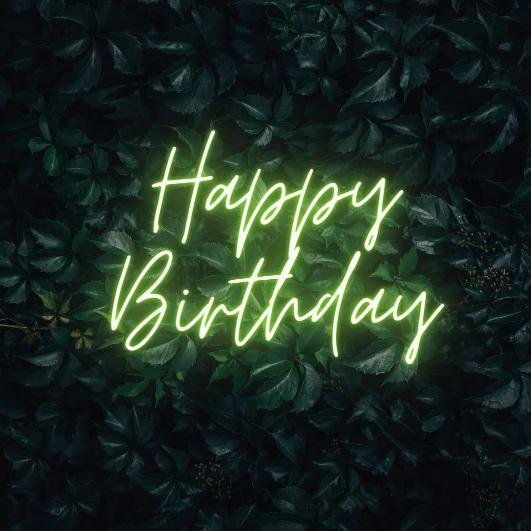 Happy Birthday LED Neon Light Sign - Neon Lanes