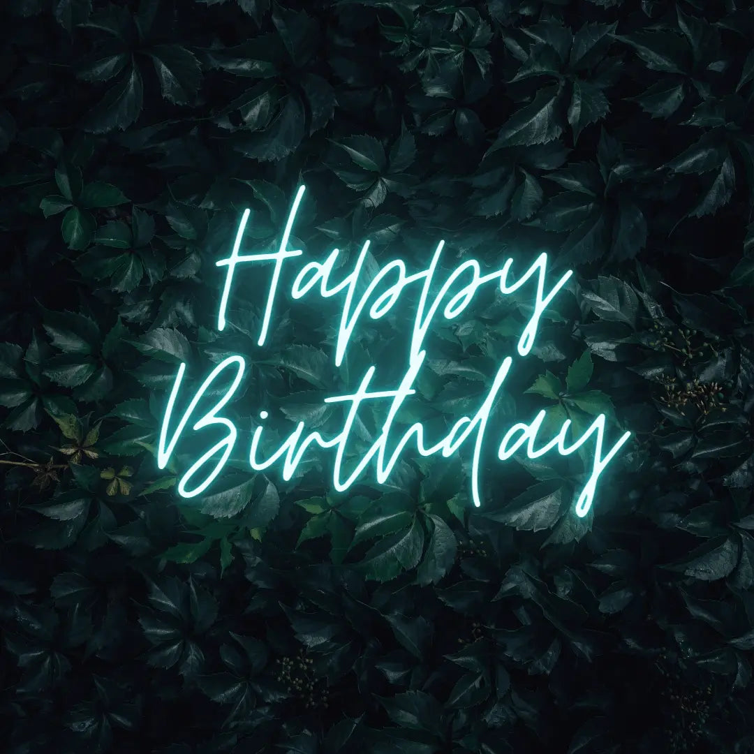 Happy Birthday LED Neon Light Sign - Neon Lanes