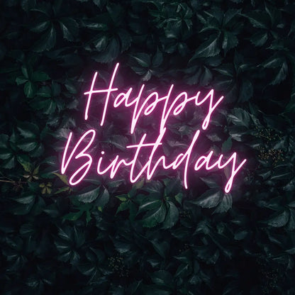 Happy Birthday LED Neon Light Sign - Neon Lanes
