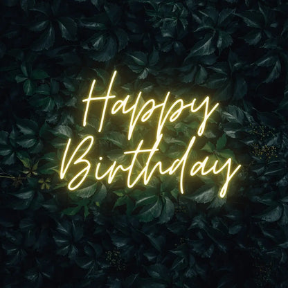 Happy Birthday LED Neon Light Sign - Neon Lanes