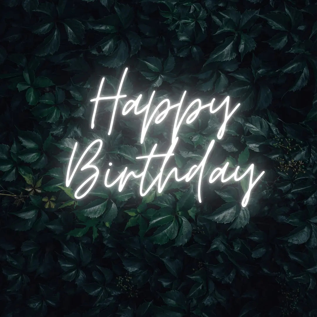 Happy Birthday LED Neon Light Sign - Neon Lanes