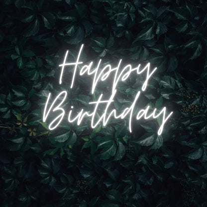 Happy Birthday LED Neon Light Sign - Neon Lanes