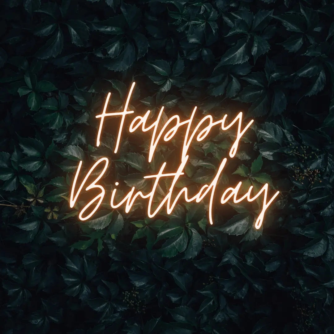 Happy Birthday LED Neon Light Sign - Neon Lanes