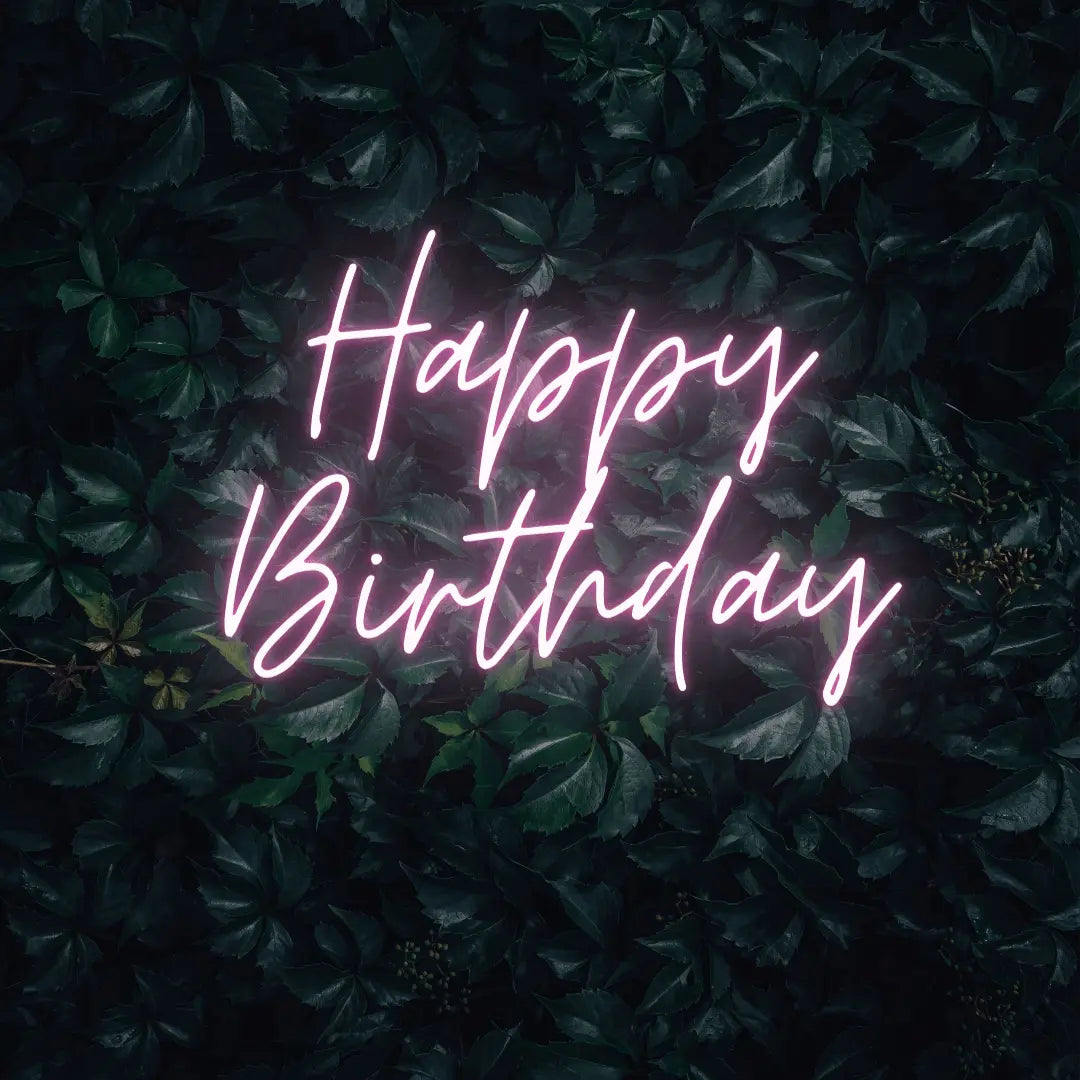 Happy Birthday LED Neon Light Sign - Neon Lanes