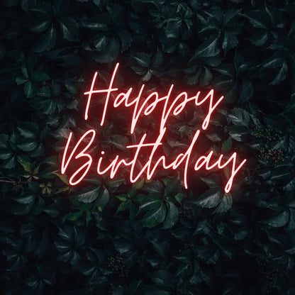 Happy Birthday LED Neon Light Sign - Neon Lanes