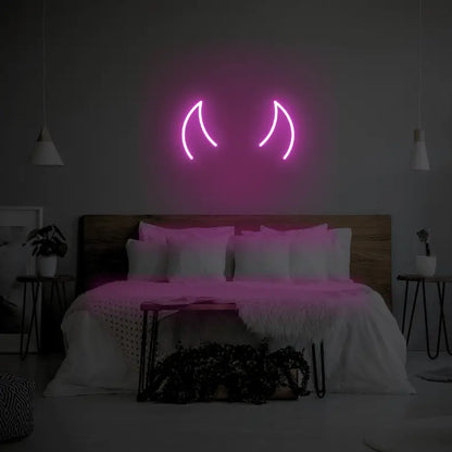 Horns LED Neon Light Sign - Neon Lanes