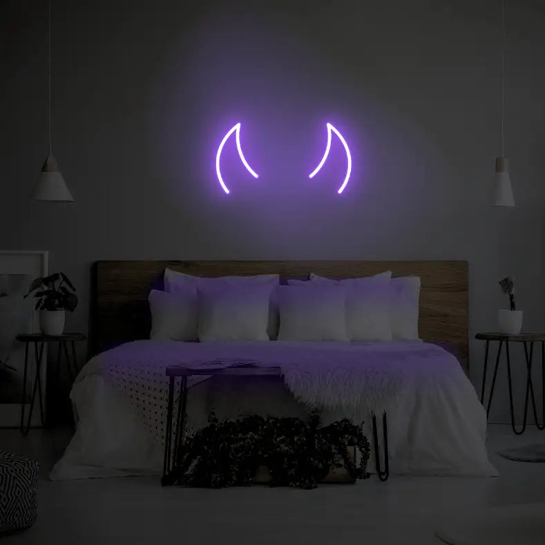 Horns LED Neon Light Sign - Neon Lanes