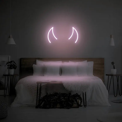 Horns LED Neon Light Sign - Neon Lanes