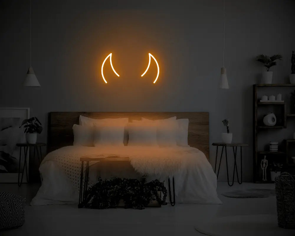 Horns LED Neon Light Sign - Neon Lanes