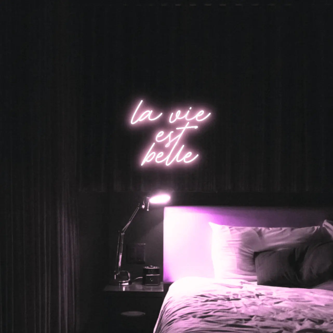 La Vie est Belle LED Neon Light Sign - Neon Lanes
