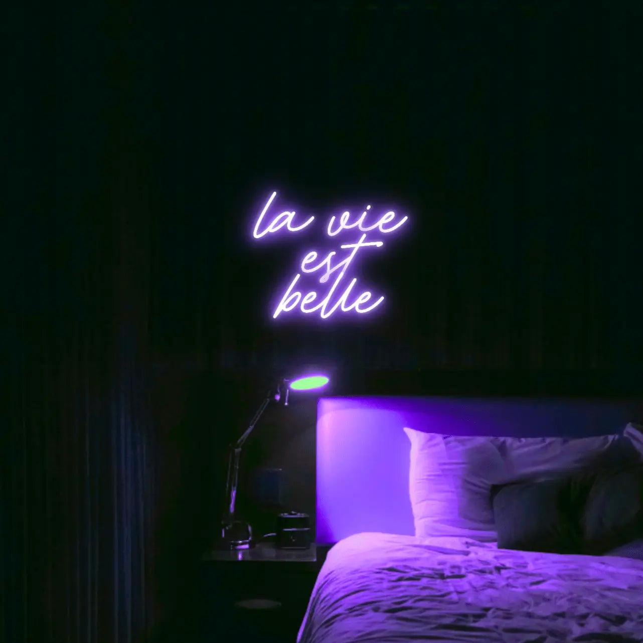 La Vie est Belle LED Neon Light Sign - Neon Lanes