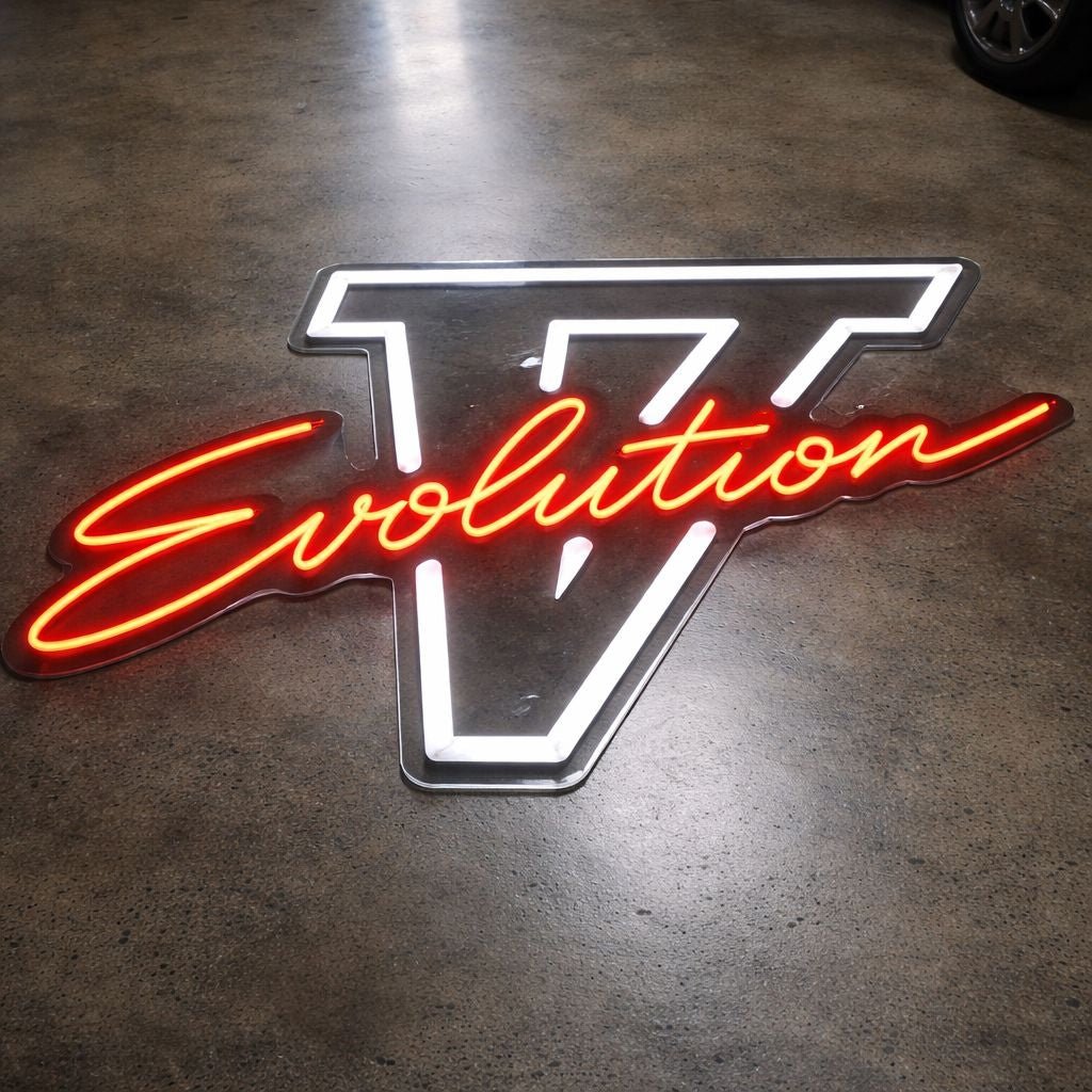 Mitsubishi Evo V Inspired LED Neon Sign | Neon Signs Australia – Neon Lanes