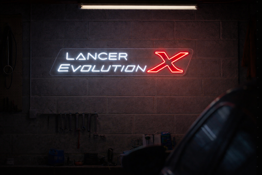 Lancer Evolution X Inspired LED Neon Sign