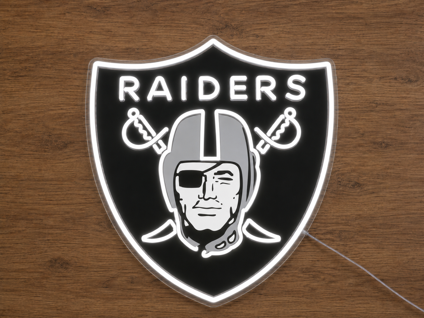 Las Vegas Raiders LED Neon Sign NFL Game Room Man Cave Sports Wall Decor Fan Gift