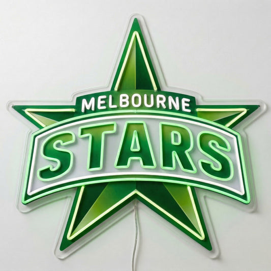 Melbourne Stars Inspired LED Neon Sign - Neon Lanes