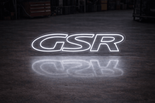 Mitsubishi Lancer Evolution GSR Inspired LED Neon Sign - Neon Lanes