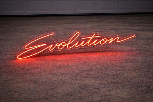 Mitsubishi Lancer Evolution Inspired LED Neon Sign - Neon Lanes