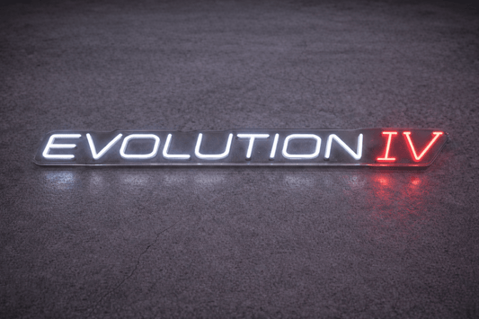 Mitsubishi Lancer Evolution IV Inspired LED Neon Sign - Neon Lanes