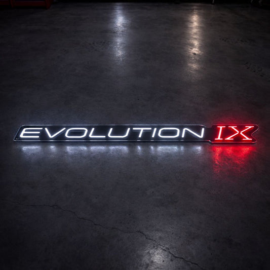 Mitsubishi Lancer Evolution IX Inspired LED Neon Sign - Neon Lanes