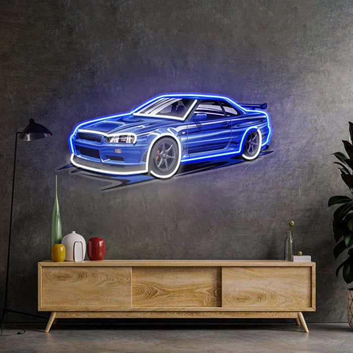 Nissan Skyline R34 Inspired LED Neon Signe - Neon Lanes