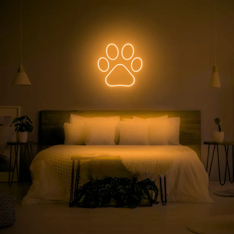 Paw LED Neon Light Sign - Neon Lanes