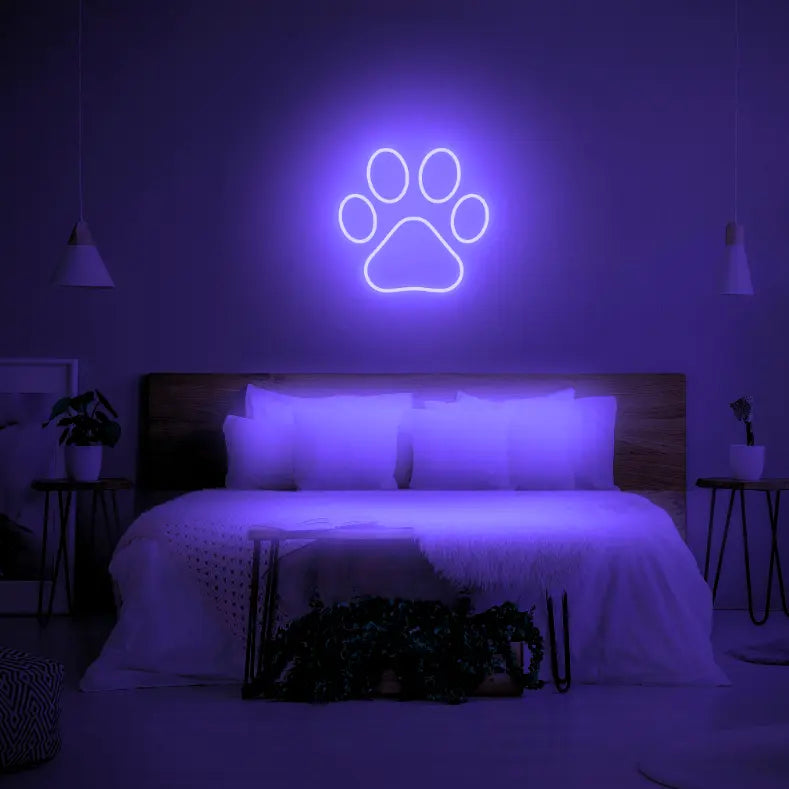 Paw LED Neon Light Sign - Neon Lanes