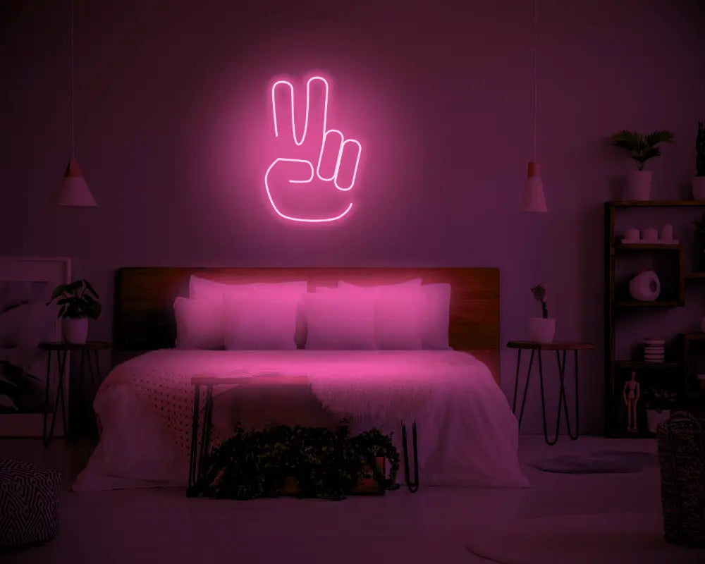 Peace LED Neon Light Sign - Neon Lanes