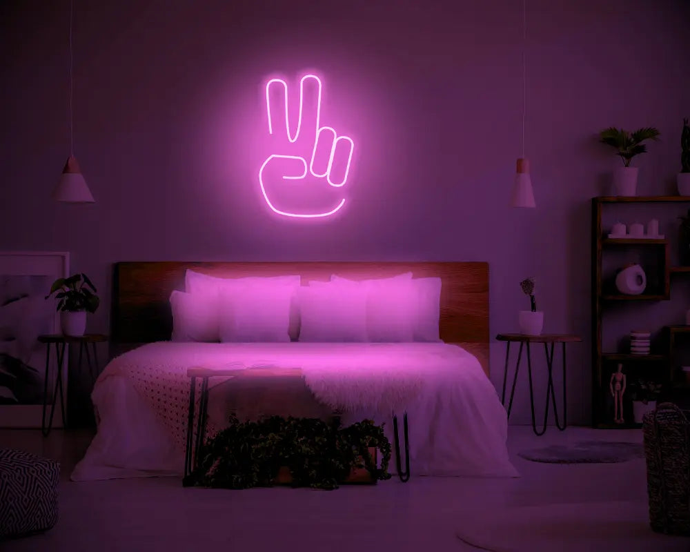 Peace LED Neon Light Sign - Neon Lanes