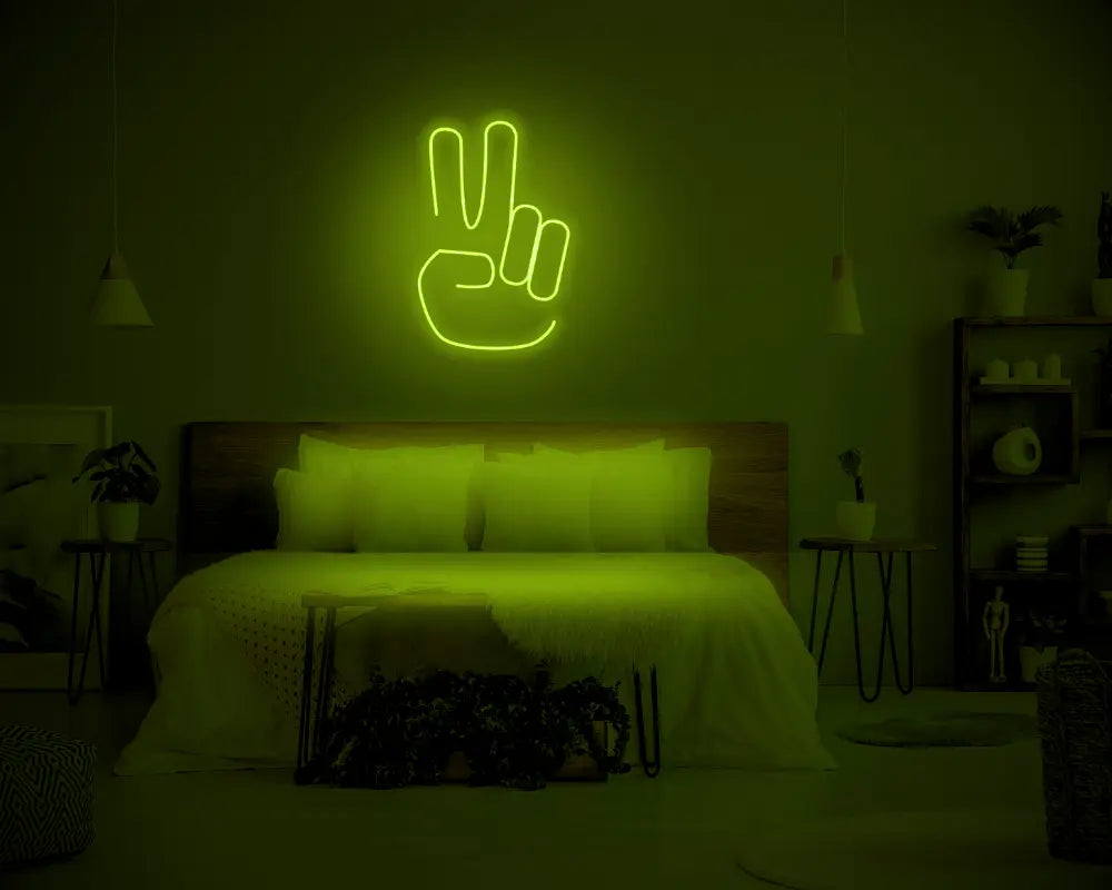 Peace LED Neon Light Sign - Neon Lanes