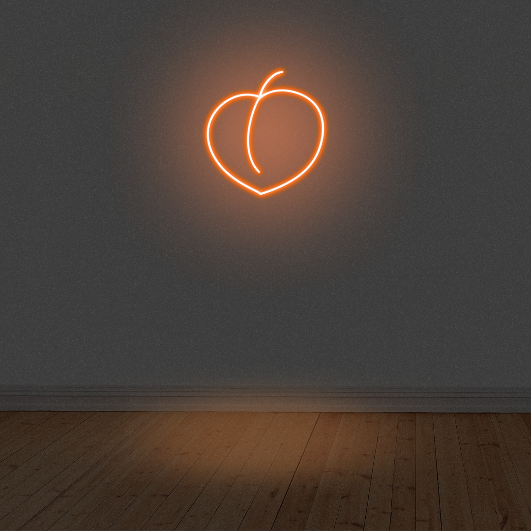 Peach LED Neon Light Sign