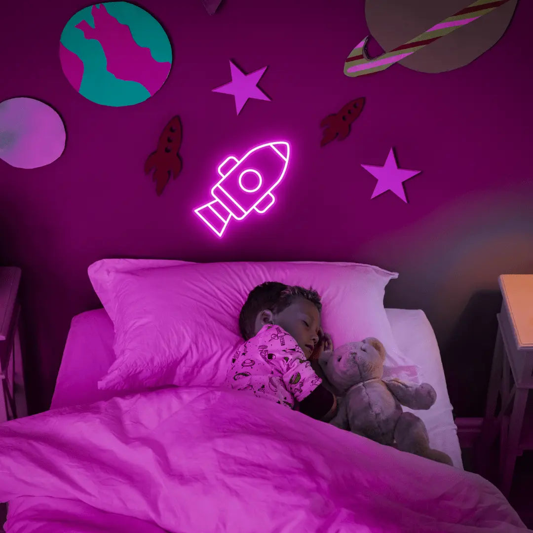 Rocket LED Neon Light Sign - Neon Lanes