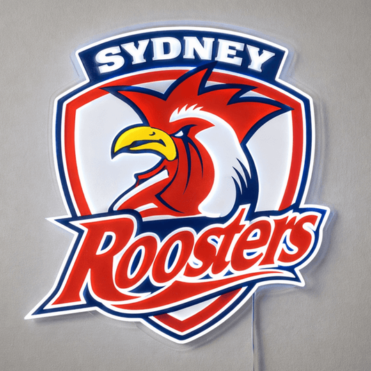 Sydney Roosters LED Neon Sign (NRL Inspired Logo) - Neon Lanes